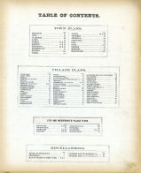 Table of Contents, Monroe County 1872